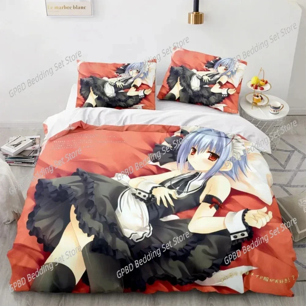 

New Print Anime Kotori Itsuka Cosplay 3D Duvet Cover Bedding Set Comforter Linen Pillowcases Home Decor Single Double Twin King