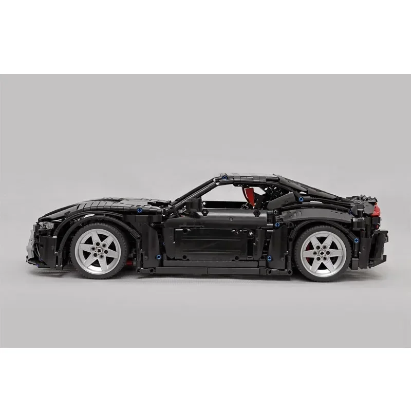 MOC-69993 Black GT Supercar 1:10 Model klocków budowlanych • 3053 części klocki edukacja dorosłe dzieci urodziny niestandardowa zabawka prezent