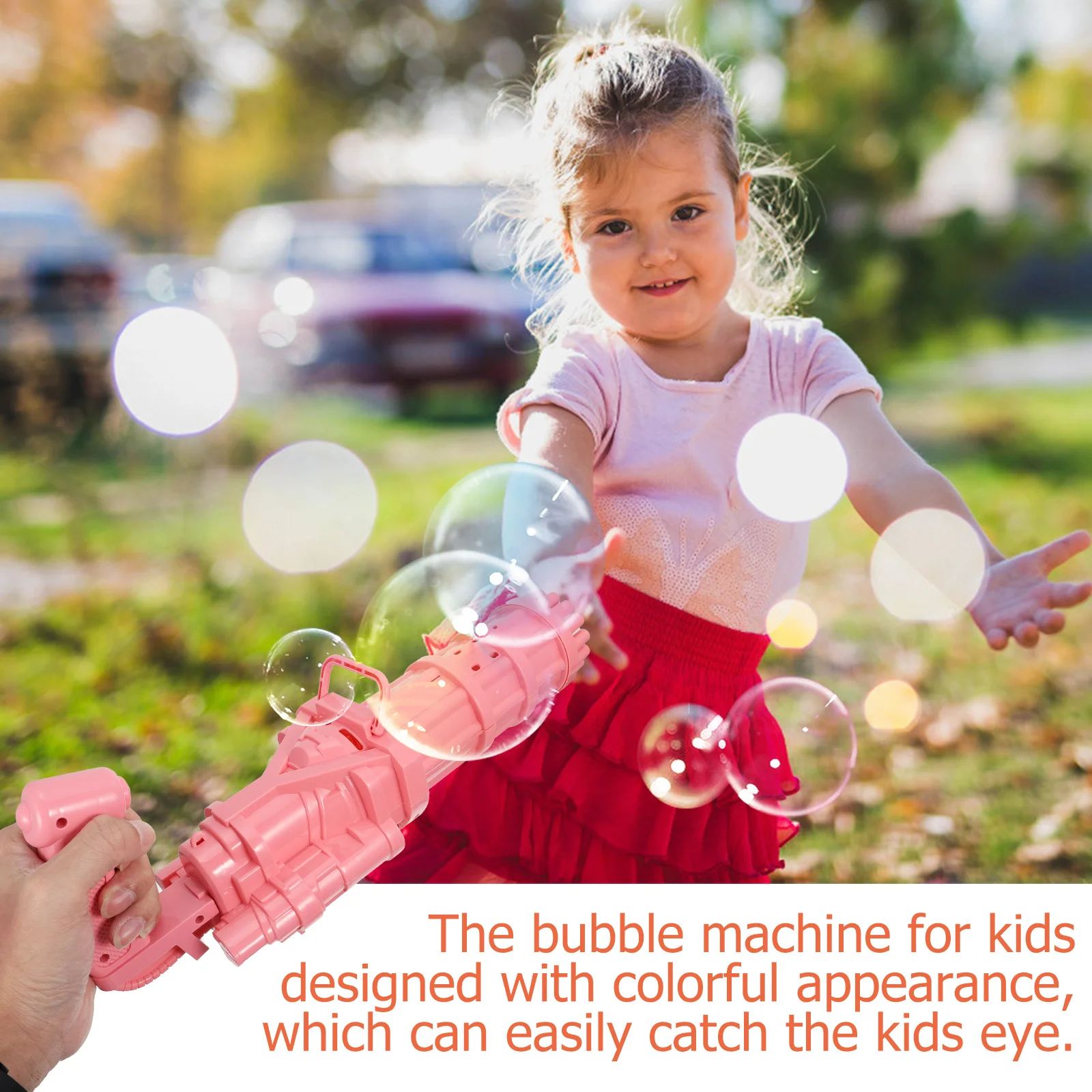 เครื่องทำฟองสบู่ไฟฟ้า 1 ชุด 1 เครื่อง สำหรับเด็ก 15 รู เครื่องเป่าฟองสบู่อัตโนมัติ ของเล่นกลางแจ้งสำหรับเด็กชายและเด็กหญิง