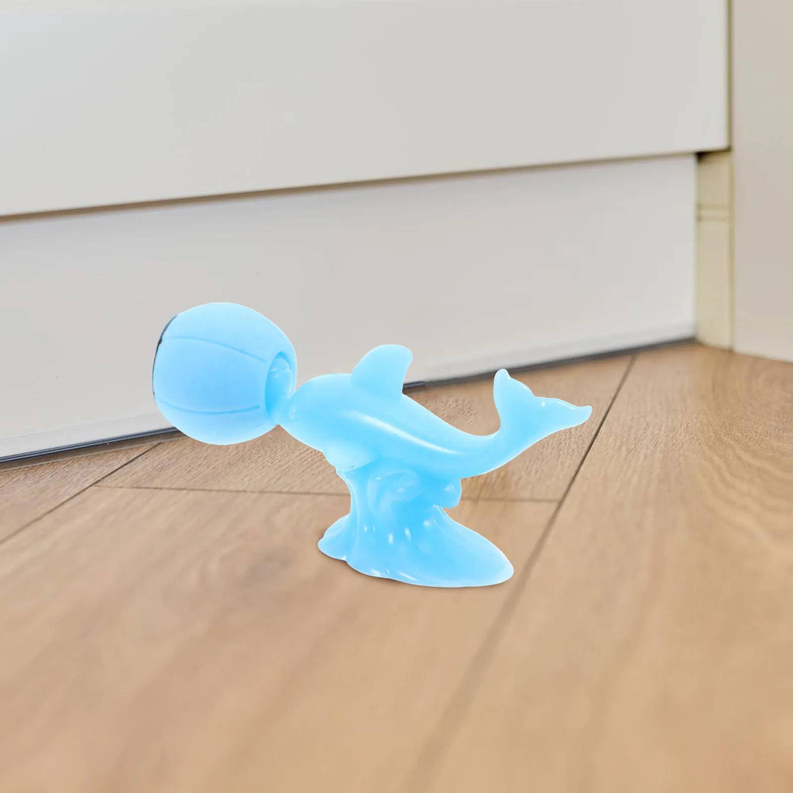 

1 Set Dolphin Stopper Silicone No Drill Anti-Collision Home Office Floor Wall Protector Cute Cartoon Animal Shape Stop Heavy