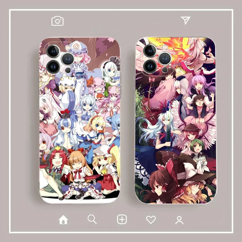 Touhou Project Phone Case For iPhone 15 14 11 12 13 Mini Pro XS Max Cover 6 7 8 Plus X XR SE 2020 Funda Shell