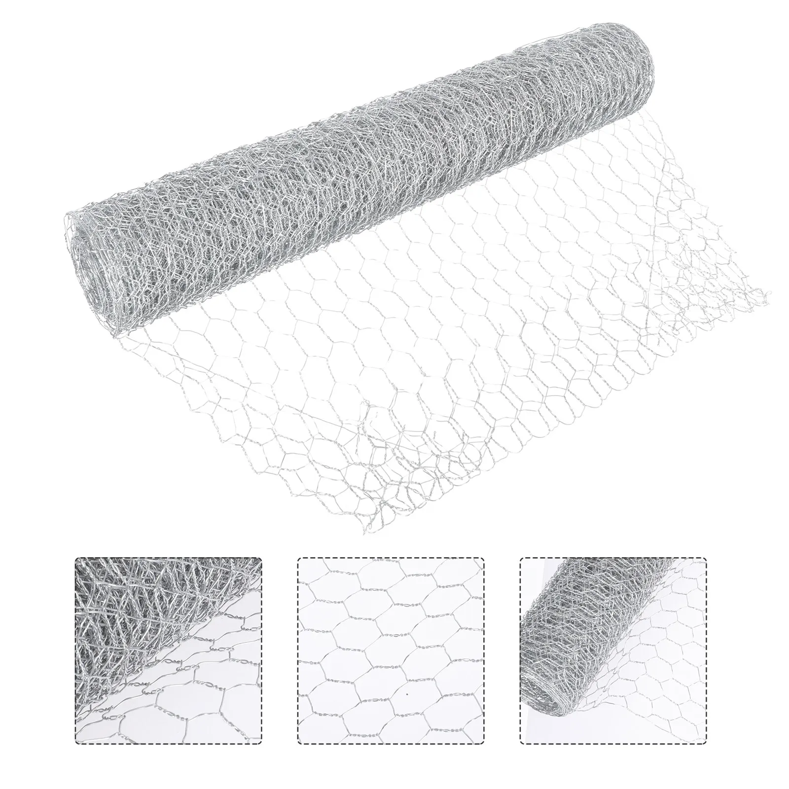 

1 Roll Metal Wire Net 40cm Wide 500cm Long Garden Fence Poultry Netting Hexagonal Wire Mesh For Chicken Coop Livestock Enclosure
