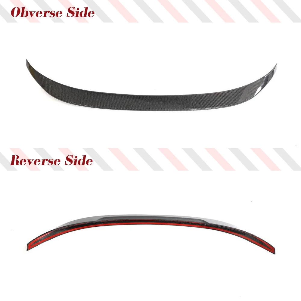 Car Rear Trunk Carbon Fiber Spoiler for Honda Civic TYPE R Sedan 2022 2023 Rear High-Kick Tail Spoiler Wing Lip Car Accessories