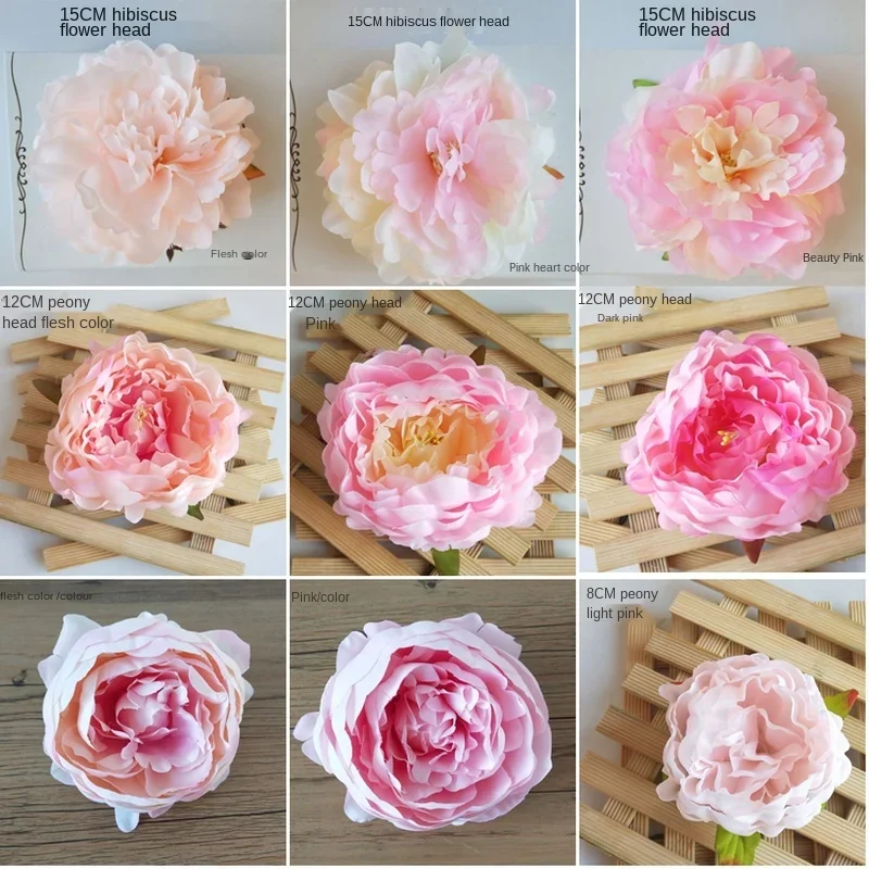 Pink Simulation Artificial Flowers Home Catwalk Wedding Bouquet Silk For Home Party Christmas Decorative Flowers Accessories