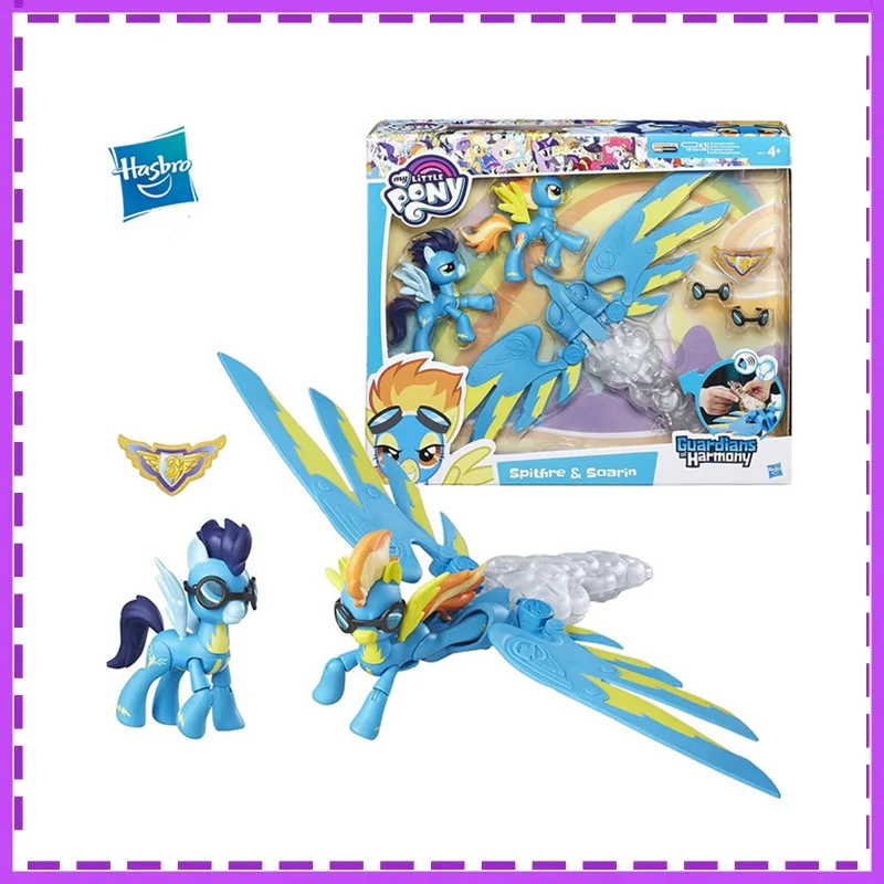 

Hasbro Anime My Little Pony Spitfire Soarin Guardians Harmony Gifts for Children Active Joint Action Figure Model Toys