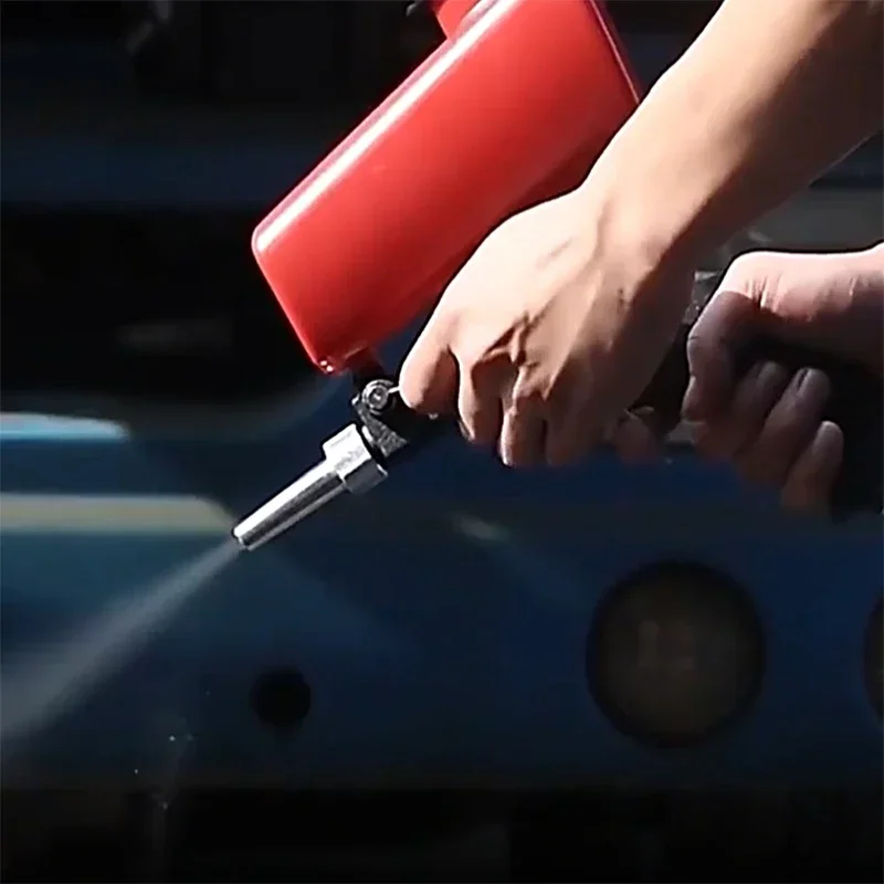 Imagem -02 - Pneumático o Sandblasting Gun Portátil Mini Handheld Paint Spray Gun Gravidade Ajustável Areia Blaster Ferramentas Elétricas de Alta Pressã