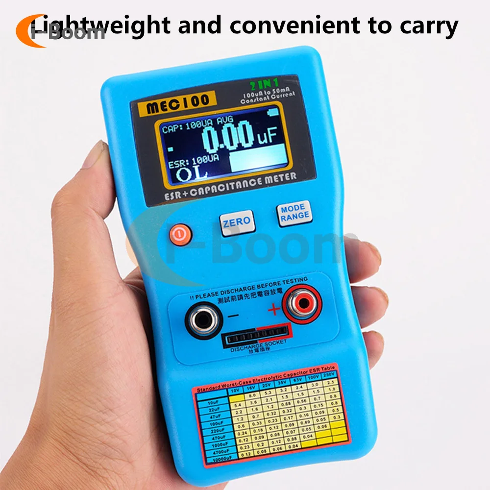 MEC-100 Multi-meter Transistor Tester LCD Diode Triode Capacitance Meter Auto Range Analyzer Resistance Capacitor Circuit Tester