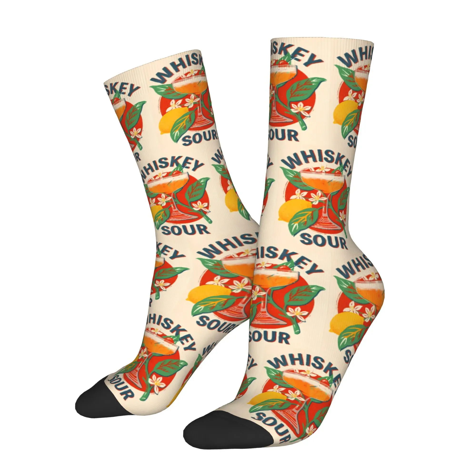 

Orange Sweet Wine Aperol Sock Printed Man Polyester Fashion