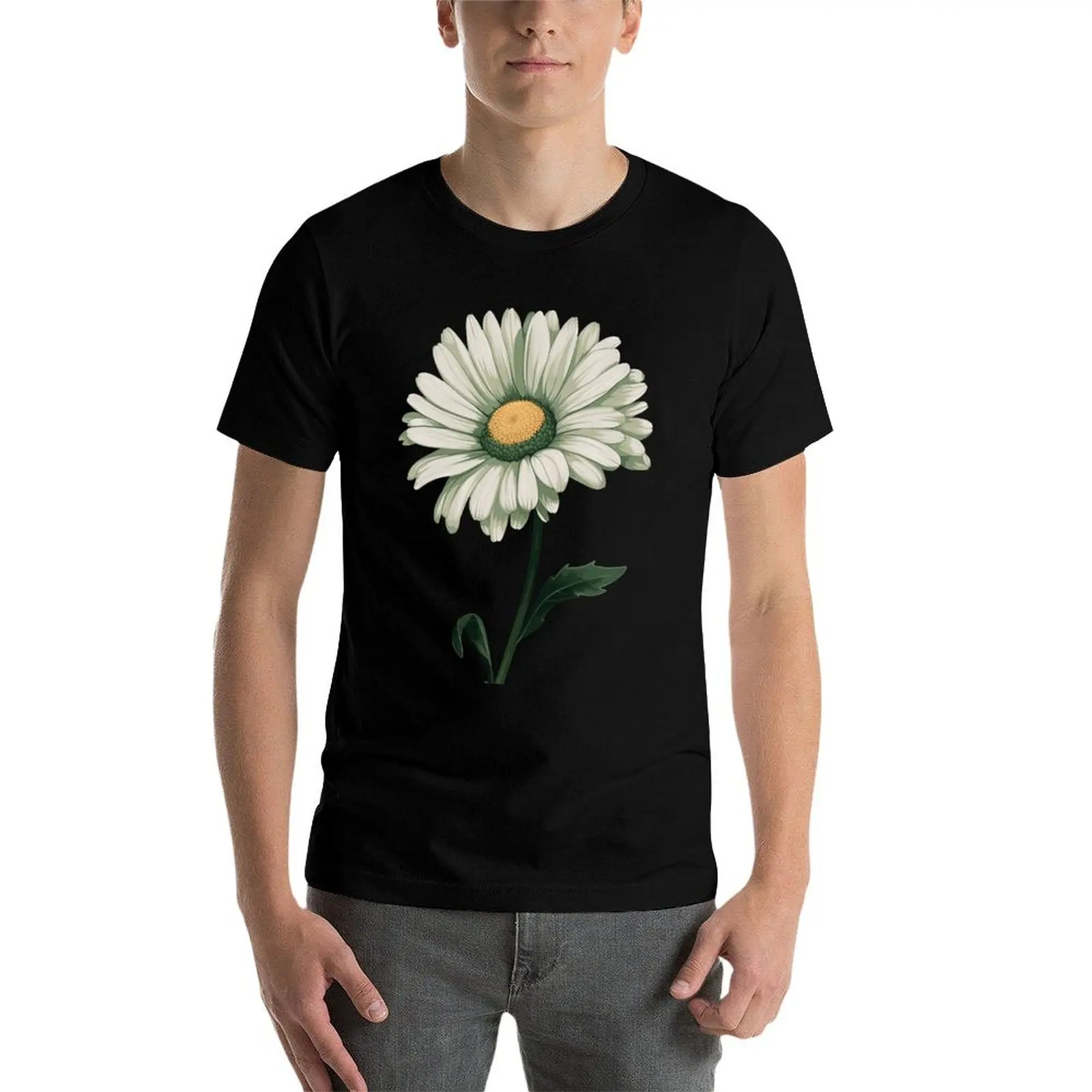 100 Daisy man camiseta personalizada de algodão para camiseta por cento camisa camiseta