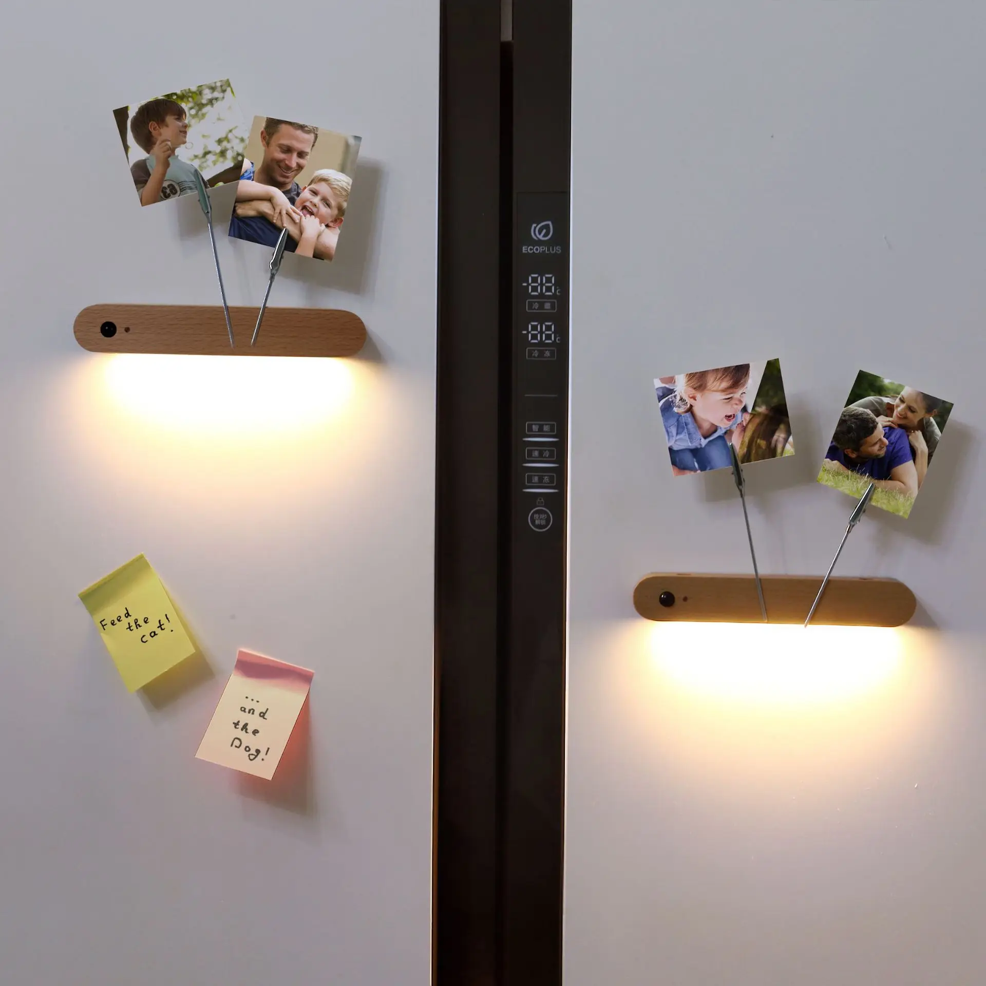 Bracket Sensor Night Light Corridor Sensor Light Atmosphere Lamp LED Wood Lamp Home Decoration Key Holder Hook For Wall Door