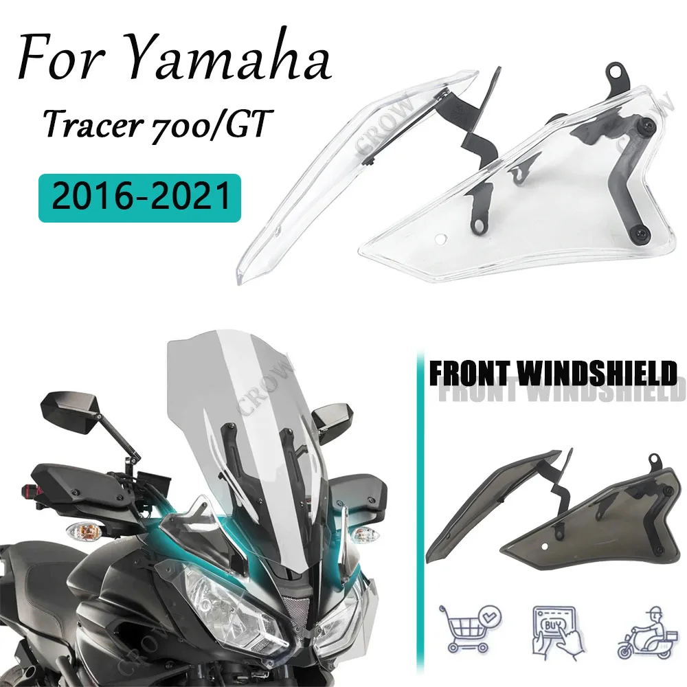 New Motorcycle Side Wind Deflector Front Windshield Ventilation Panels Side window deflectors For Yamaha Tracer 700/GT 2016-2021