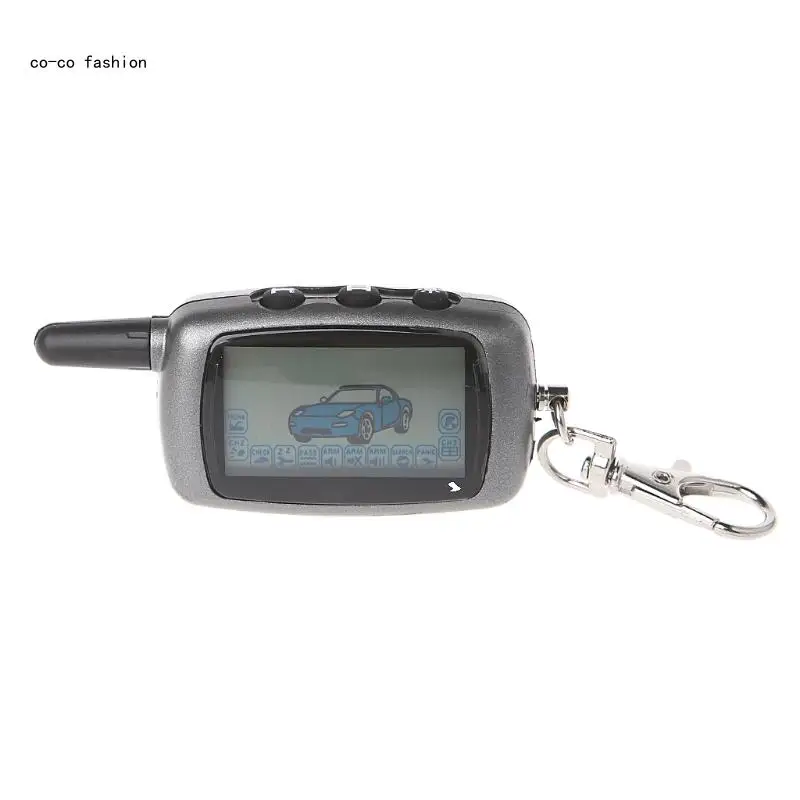 

517B LCD Remote Controller Keychain 2-Way Car Alarm For StarLine Keychain alarm