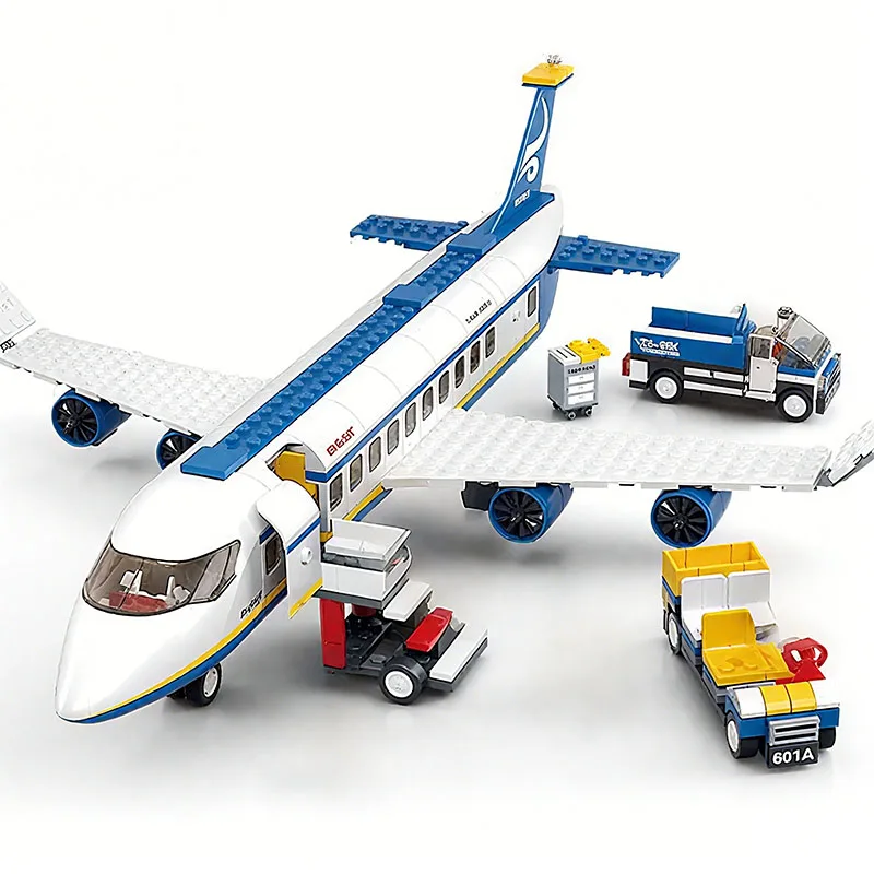

Space Passenger Aircraft Building Blocks City Cargo Plane Construction Model Kids Educational Toys Gift for Boys and Girls