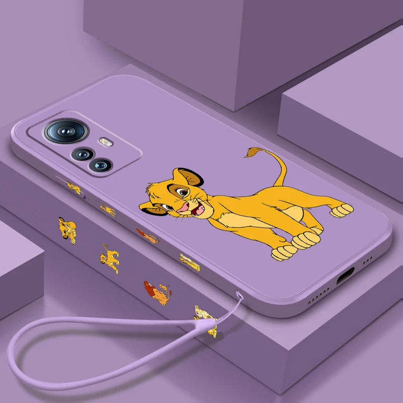 

Lion King Disney Anime Liquid Left Rope For Xiaomi Mi 14 13T 13 12T 12 11T 11i 11 A3 10T 10 9 Pro Lite Ultra 5G Back Phone Case