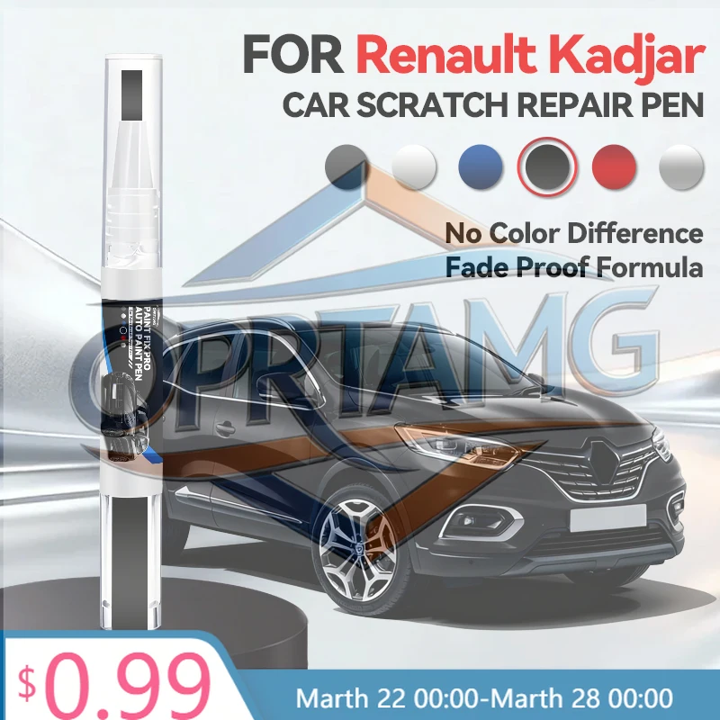

Горячая новинка 2026: Наклейка для автомобиля Renault Kadjar, карандаш для ремонта лакокрасочного покрытия, средство для удаления царапин, аксессуары для авто DIY, белый QYA, синий