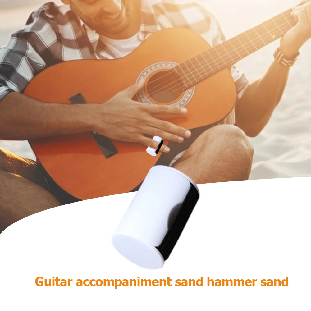Guitar Ukulele Sand Shaker Portable Finger Wear Finger Rhythm Guitar Sand Shaker for Ukulele Guitar Mandolin Banjo