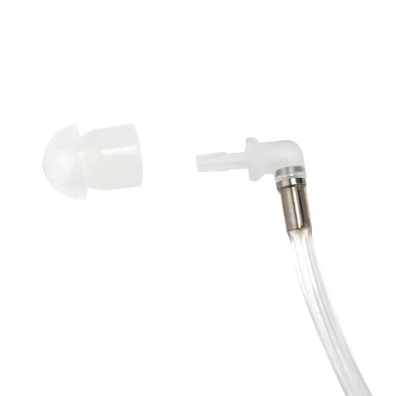 20 قطعة اسلكية تخاطب الصوتية لفائف الهواء أنبوب سيليكون داخل الأذن سماعات الفطر سماعة الأذن برعم استبدال راديو سماعة