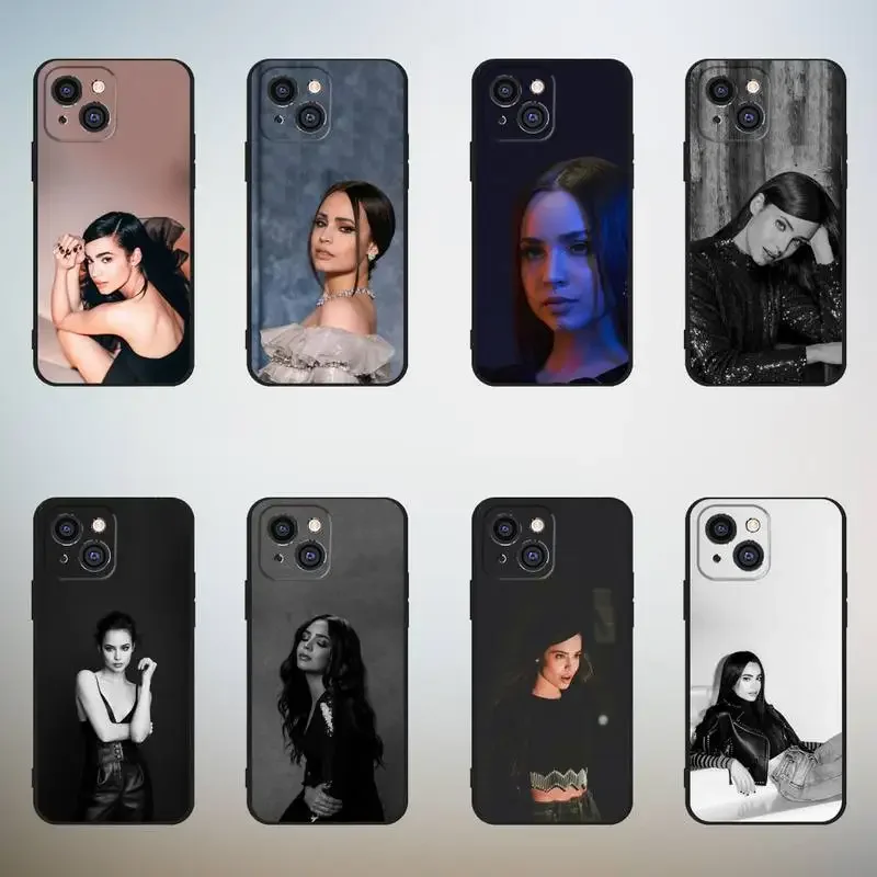 S-Sofia Carson Phone Case For iPhone,11,12,Mini,13,14,15,PRO,XS,MAX,X,XR,6,7,8,Plus Black Shell