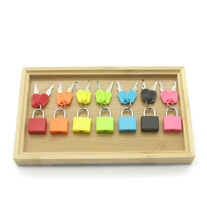 

8 Pcs/Set Montessori Colorful Locks Keys Bamboo Tray Kit for Children Early Learning Educational Preschool Sensory Game Toys