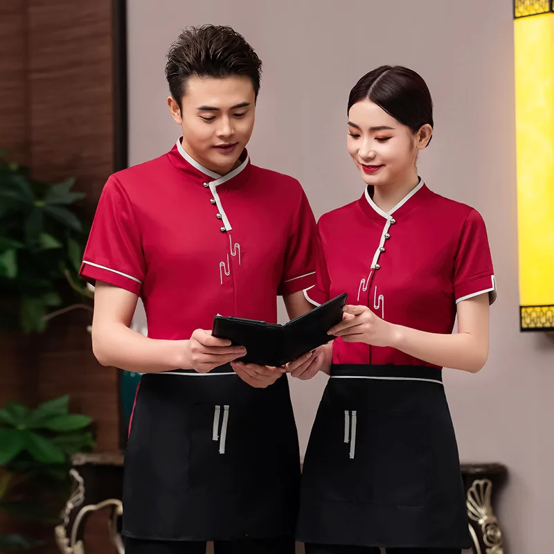 

Cleaning Work Clothes Short-Sleeved Summer Clothes Hotel Room Attendant Property Housekeeping Aunt Cleaning Service Uniform Fema