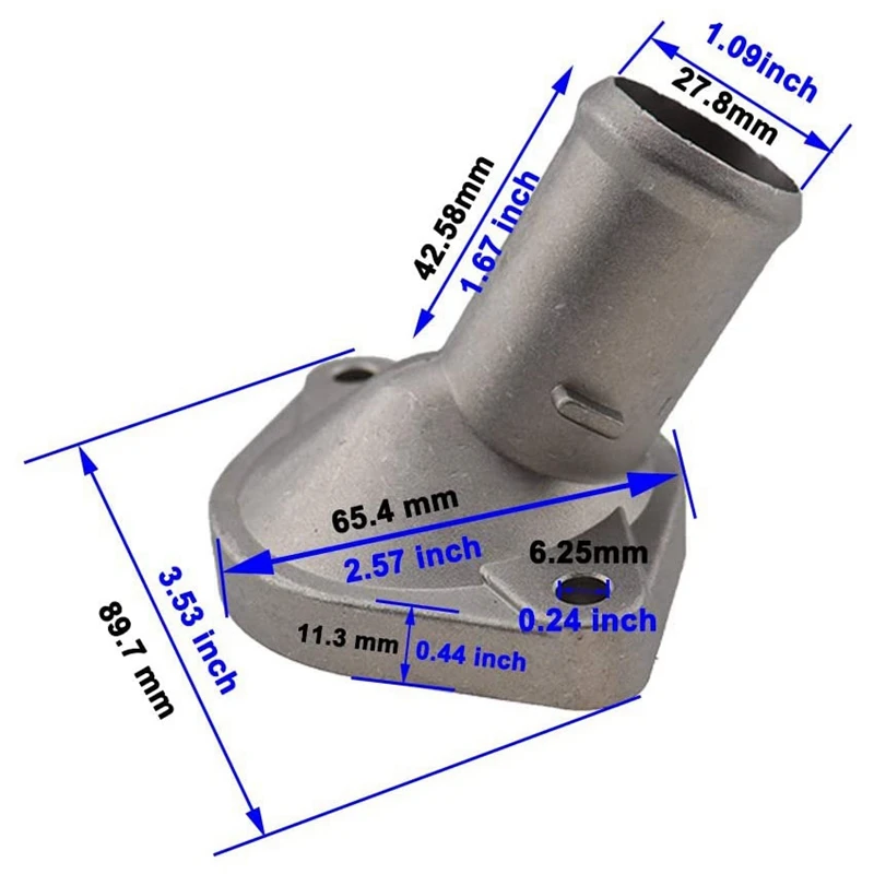 2X محرك السيارة المبرد ترموستات غطاء الإسكان منفذ المياه انبوب ماء لتويوتا يارس 16321-21020 1632121020