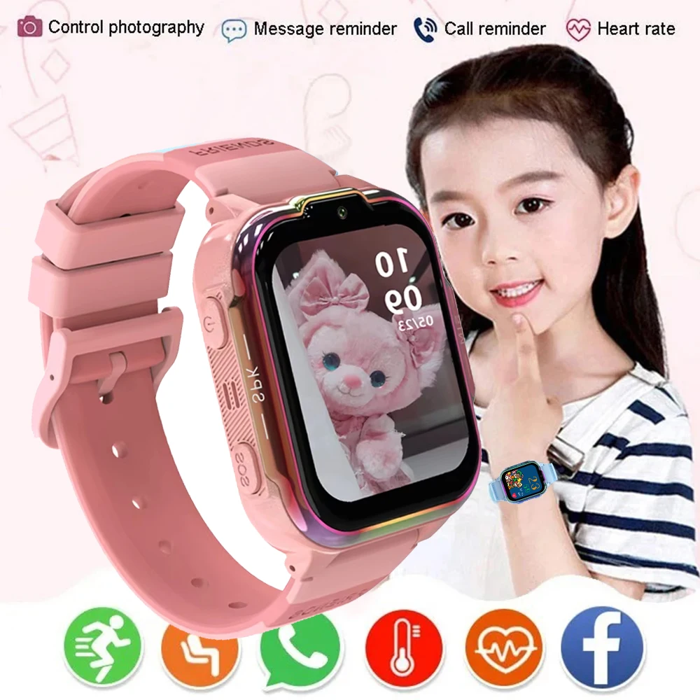 

New Kids Smartwatch GPS Location Tracker SOS 4G Sim Call Child Smart Watch Camera IP68 Waterproof Watch Gift For IOS Android New
