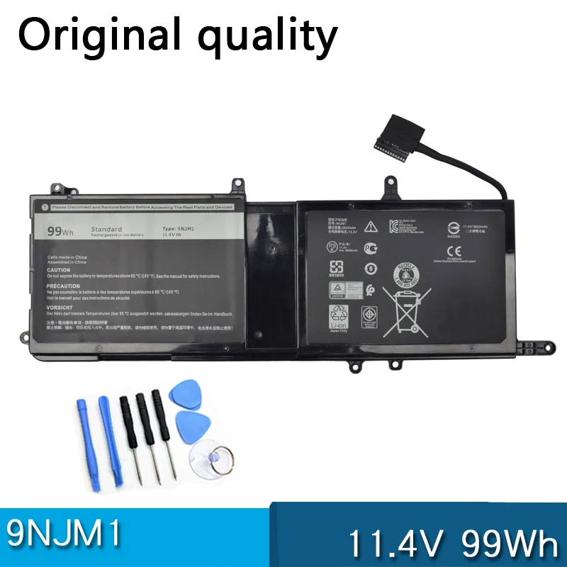 Новый аккумулятор 9NJM1 для ноутбука Dell Alienware 15 R3 R4 17 R4 R5 P31E P69F 44T2R HF250 MG2YH ALW17C-D1738 D2748 R1748
