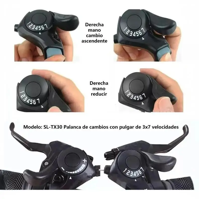 Split-Finger-Pivot 3-Gang 7-Gang Handschalthebel Mountainbike Finger-Pivot – Detail 7