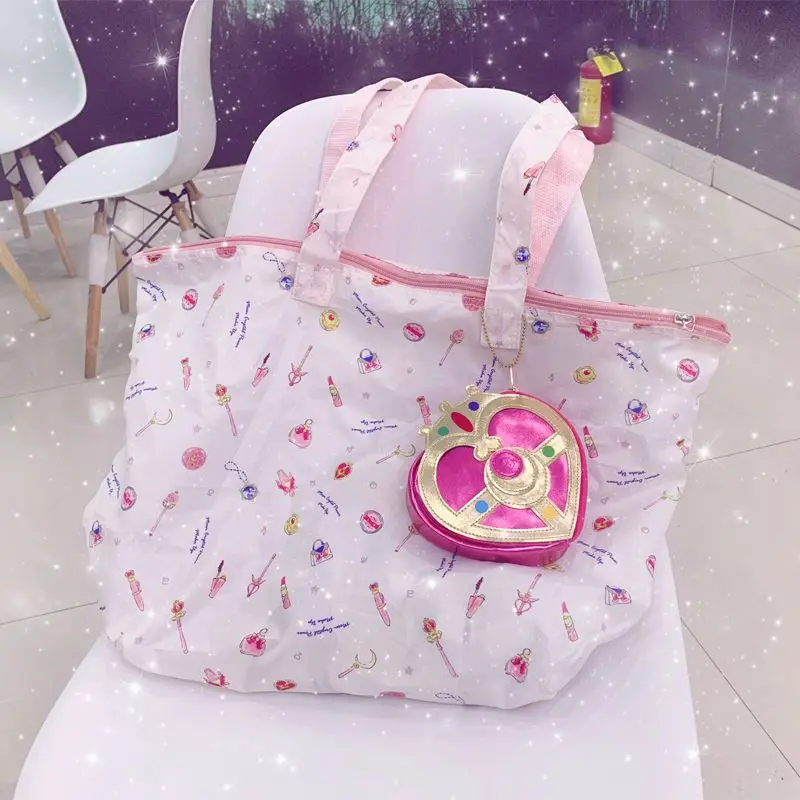 Sailor Moon Tsukino Usagi Cosmic Heart Tote Bag Girls Coin Purse Casual Versatile Large Capacity Shopping Bag Festival Gift view 6