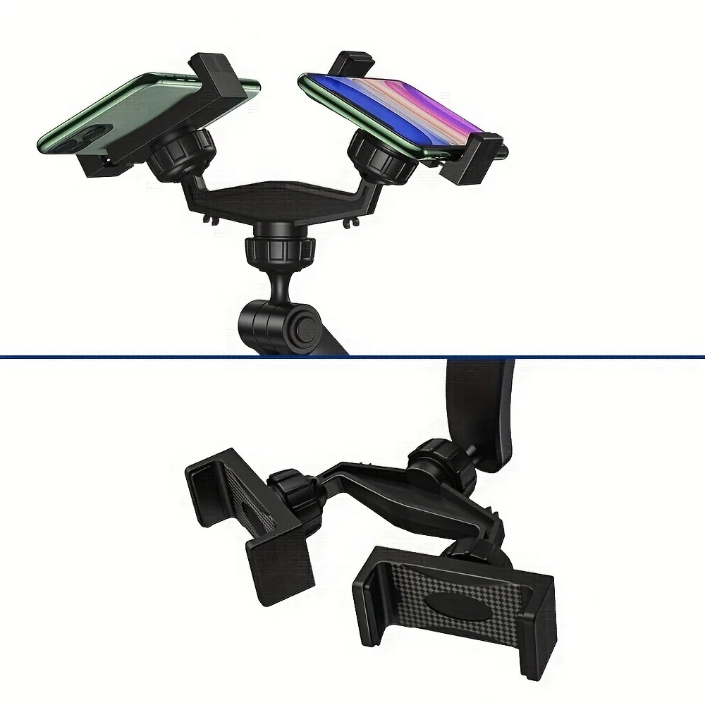 Universal 17mm Ball Head Car Holder Adapter Holder Holder Accessory to Connect 2 Mobile Phones