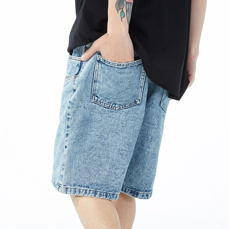 Streetwear Denim Shorts men fashion japanese y2k harajuku pant women Patchwork Oversized Hip Hop Jeans Summer Casual Loose Short