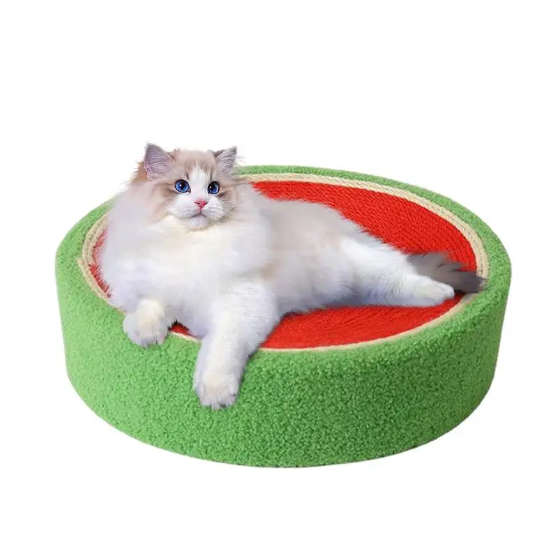 non-chipping round cat scratching basin Sisal cat scratching board nest wear-resistant cat nest integrated large cat claw shaper