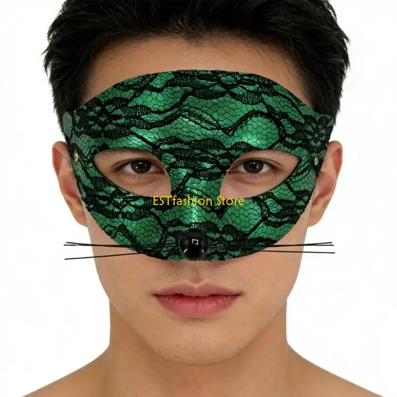 Y5GC Masquerades Mask Lace Eye Mask Cats Mask Venetians Mask Halloween Costumes
