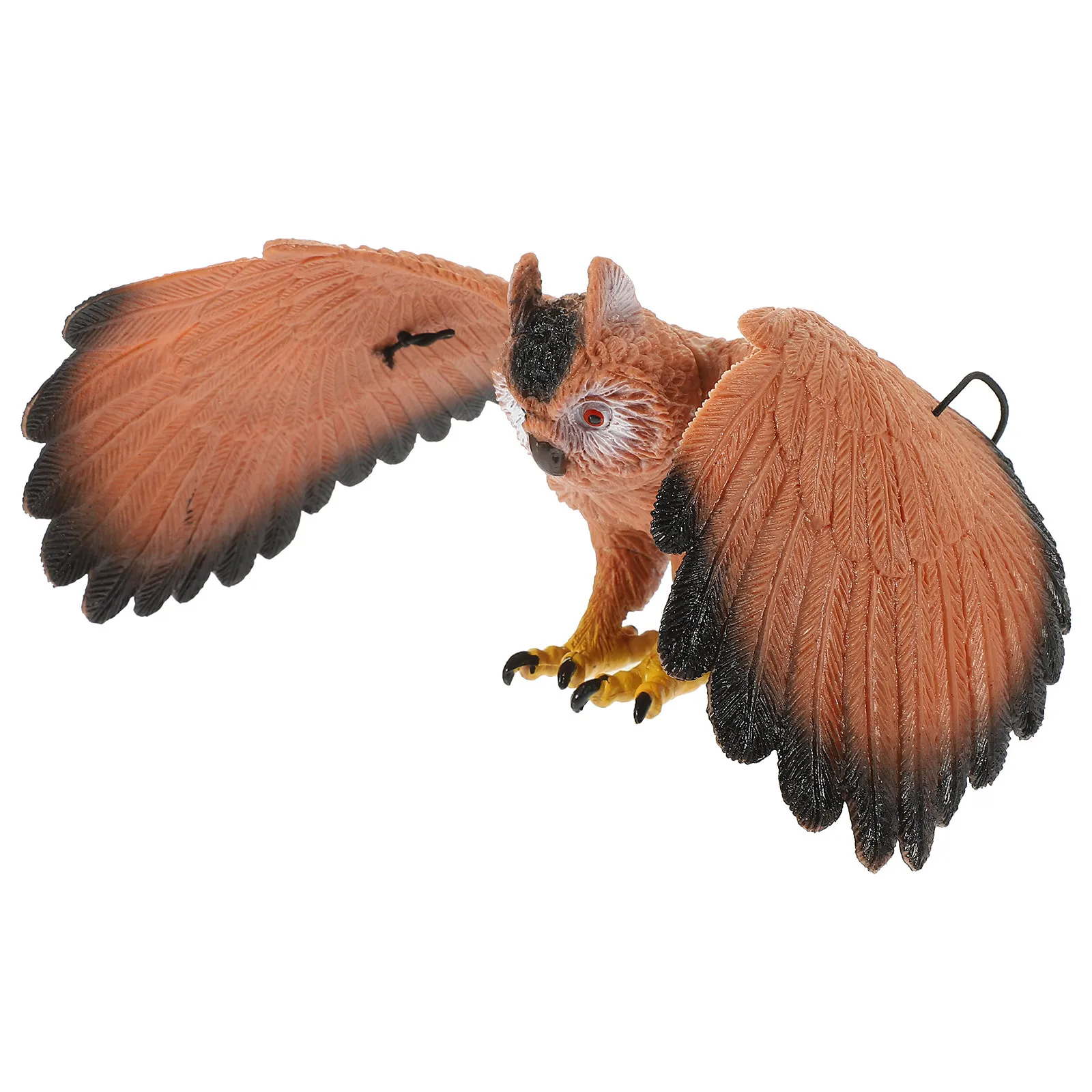 

Realistic Rotating Hanging Owl Bird Deterrent for Garden Yard Outdoor Decor Wind-Powered Scarecrow Decoration Yard Ornament
