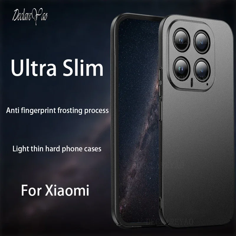 Ультратонкий Жесткий матовый чехол из поликарбоната для Xiaomi 14 Pro 13T 13 12T 12 12X 12S Ultra 11T 11 Lite 5G NE 10T