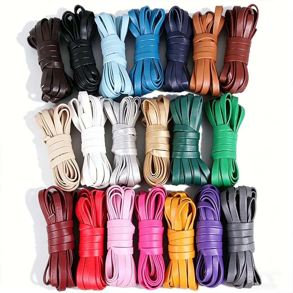 5 Meters Colorful PU Leather Cord 4/5/8/10/15mm Jewelry Cord Faux Leather Strap for DIY Keychains Bag Handle Hair Accessories