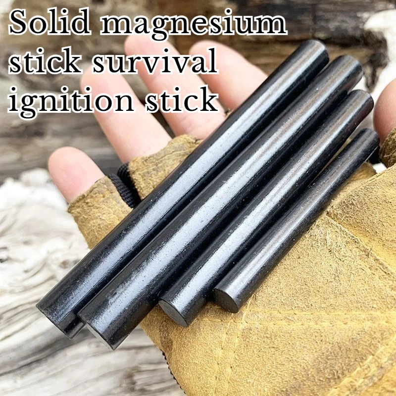 

NEW Solid Magnesium Rod Bare Rod and Scraper Outdoor Camping Waterproof Flint Survival Emergency Equipment Multi-functional