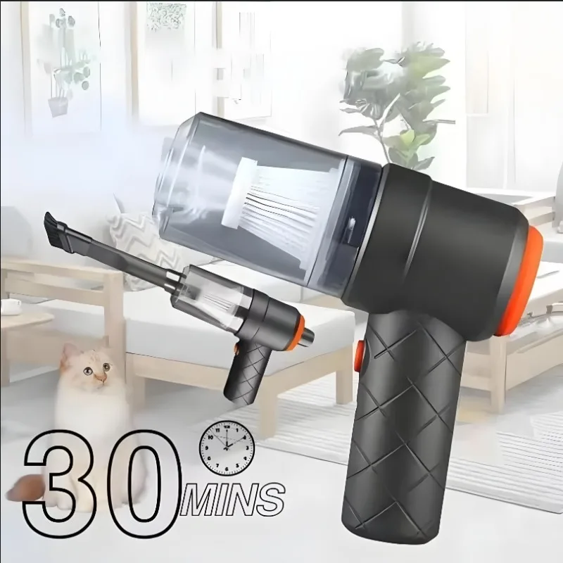 Mini Handheld Cordless Vacuum Cleaner - Portable Wireless Strong Suction Blow and Suck High Power Cleaner for Car Wash