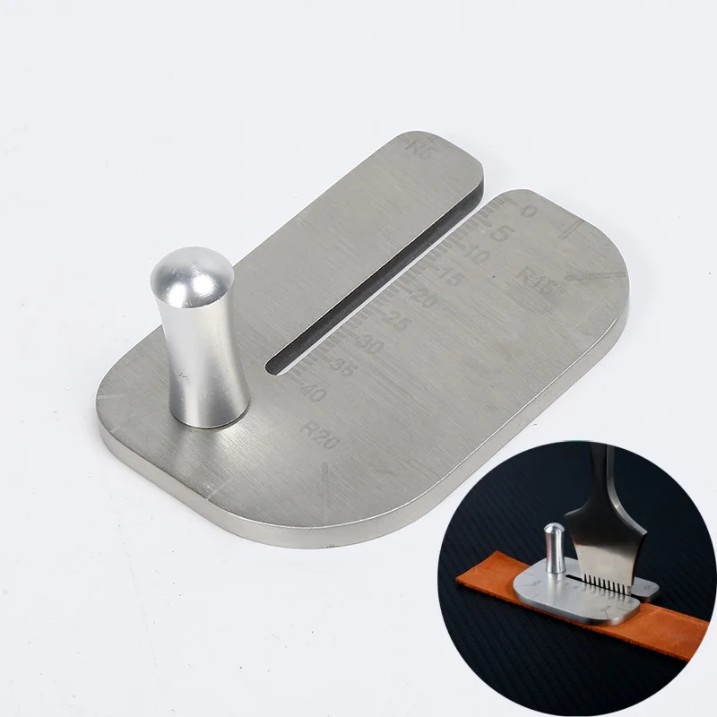 Stainless Steel Punching Utensil Auxiliary Pulling Out Tool DIY Handmade Leather Products Punching Auxiliary Press Leather Tool