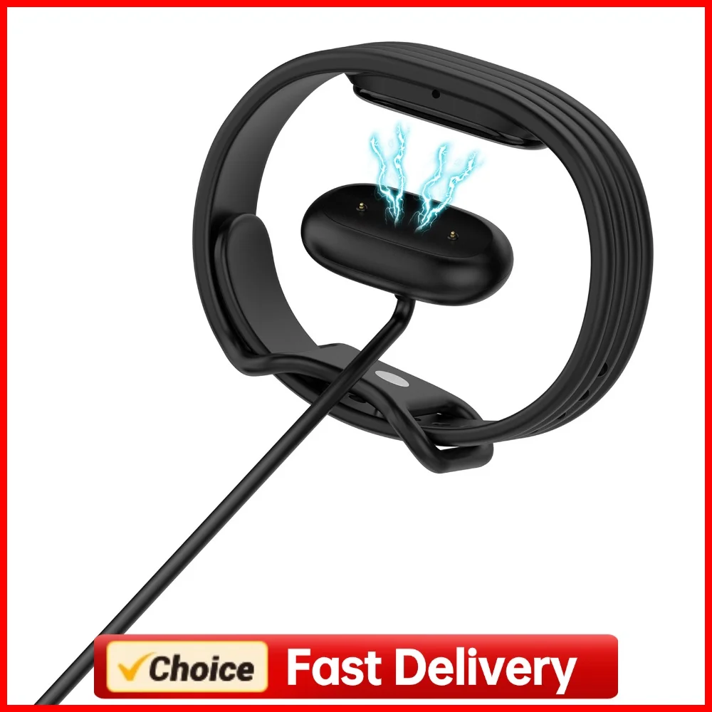 Replacement Charger for Fitbit Air Smart Band Magnetic USB-A Type-C 1M Cable ABS PVC Copper Core Fast Charge Cradle Portable