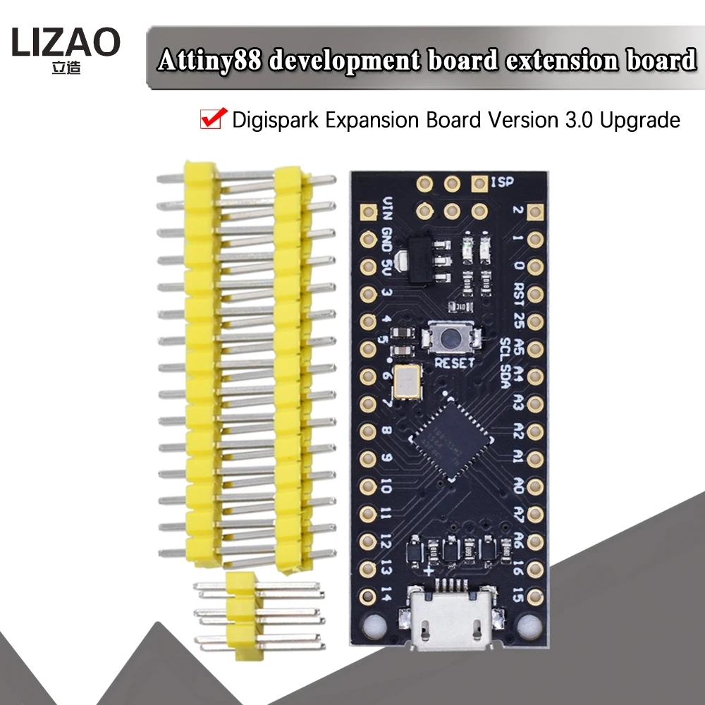 ATTINY88 micro development board 16Mhz /Digispark ATTINY85 Upgraded /NANO V3.0 ATmega328 Extended Compatible for Arduino