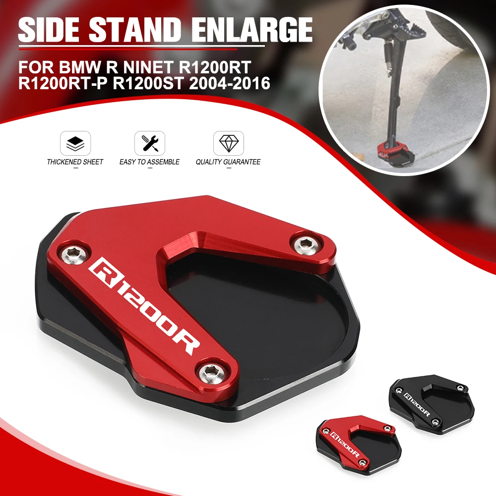 

Motorcycle Kickstand Side Stand For BMW R NineT R1200RT R1200R R1200RT-P R1200ST 2004-2016 Extension Pad Plate Side Stand Foot