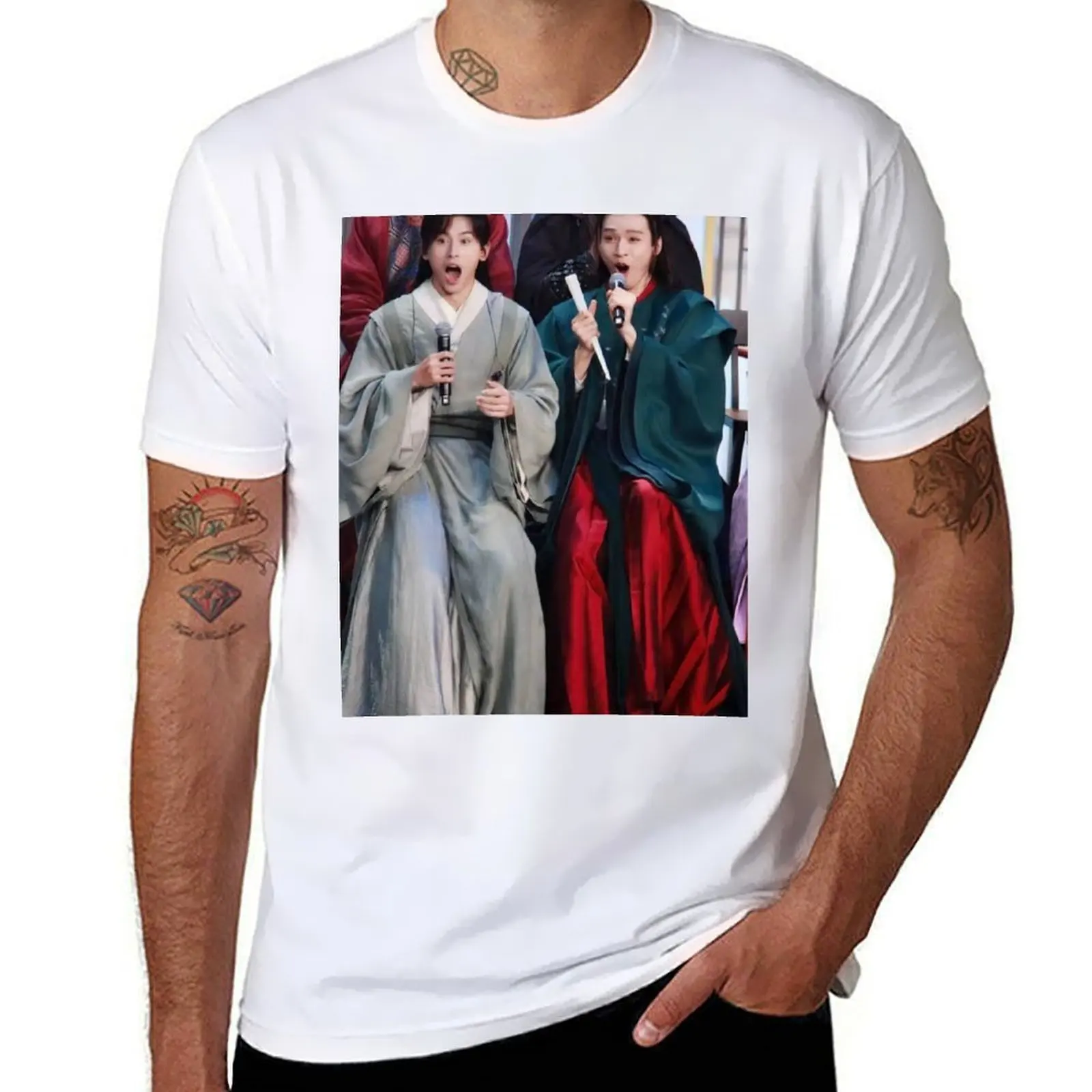 

Word of Honor Concert Zhou ZiShu Wen KeXing T-Shirt man t shirt summer cotton tshirt 100% T-Shirt