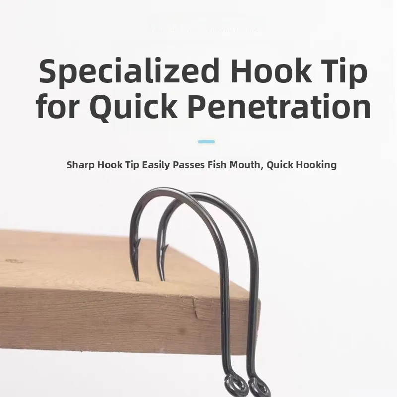 

Набор рыболовных крючков KEARMMING с изогнутым ртом и прочной ручкой для лодок и морских устойчивых к коррозии рыболовных крючков