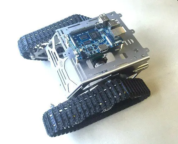 

RC Танк Шасси Гусеница Трактор Гусеничный металлическое колесо Робот Автомобиль Предотвращение препятствий игрушка «сделай сам» пульт дистанционного управления uno r3 Banana PI