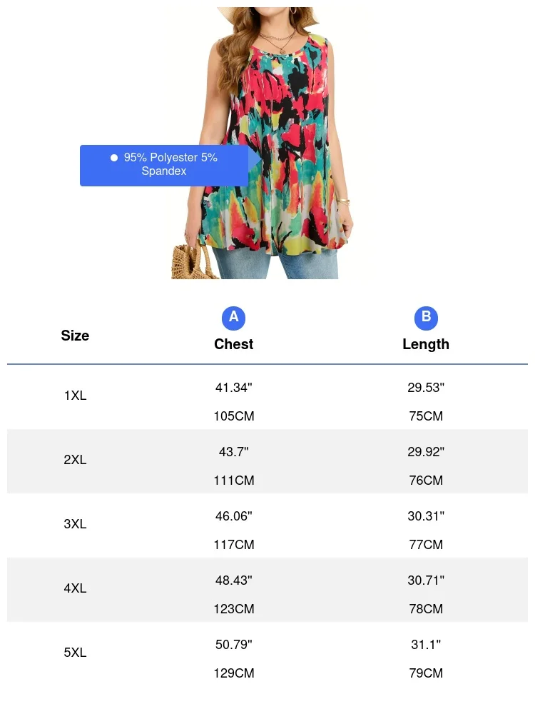 Plus Size Bohemian Casual Weste Damen Plus-Size-Farb block Patchwork Print Stretch weste für Frühlings-und Sommerkleid ung