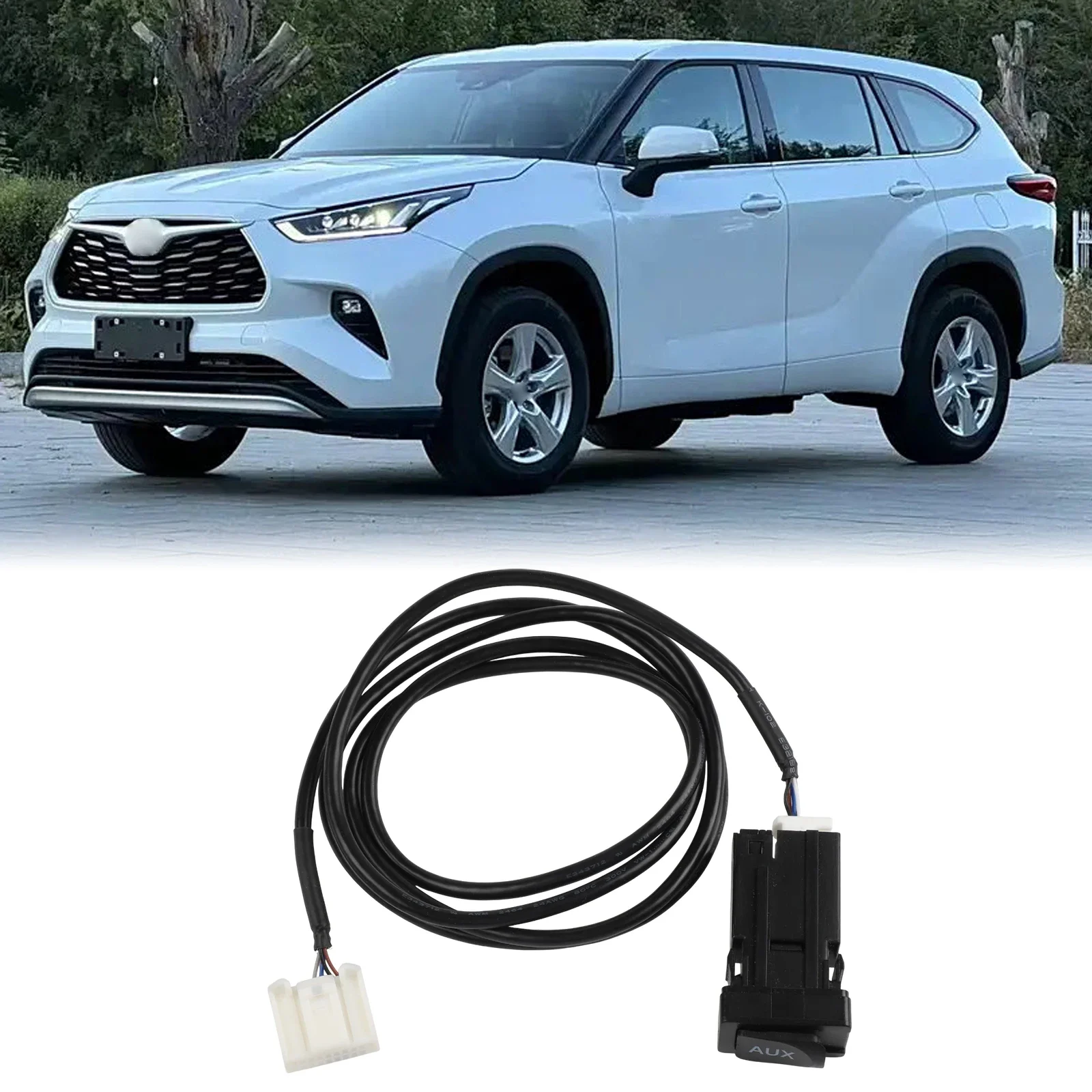 Stereo Connection Cable Car AUX Adaptor Direct Installation OEM 86190-53010 Wear-resistant Materials AUX Interface Connection