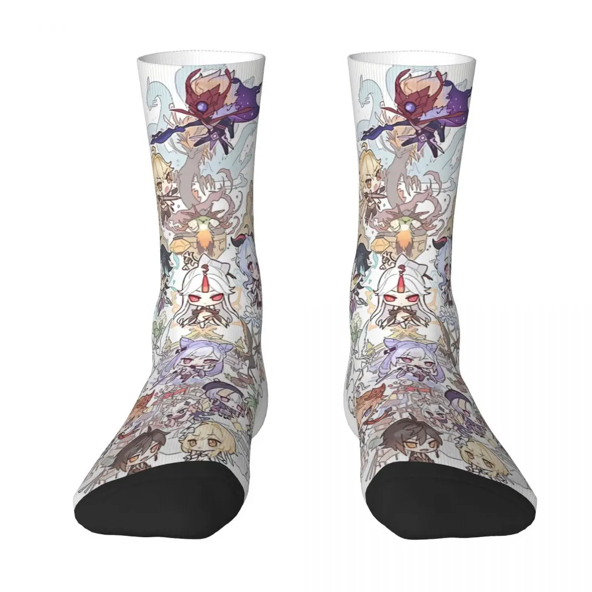 

Chibi Assemble Ultra Genshin Impact Sock Socks Men Women Polyester Stockings Customizable Hip Hop