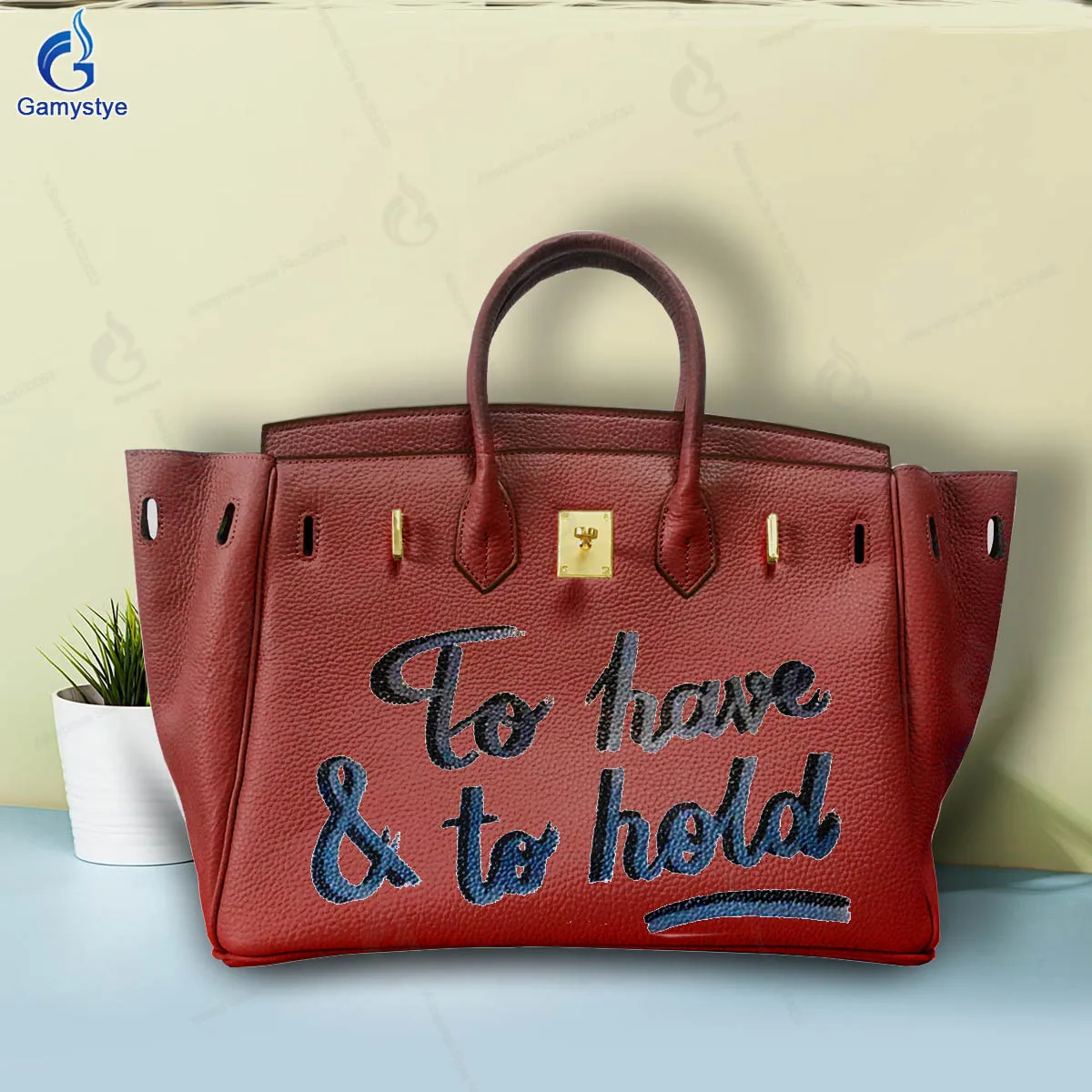 Hand Draw Customize Art English graffiti Bags For women Handbags Designer Shoulder Bag Real Cowskin Leather Unique personality