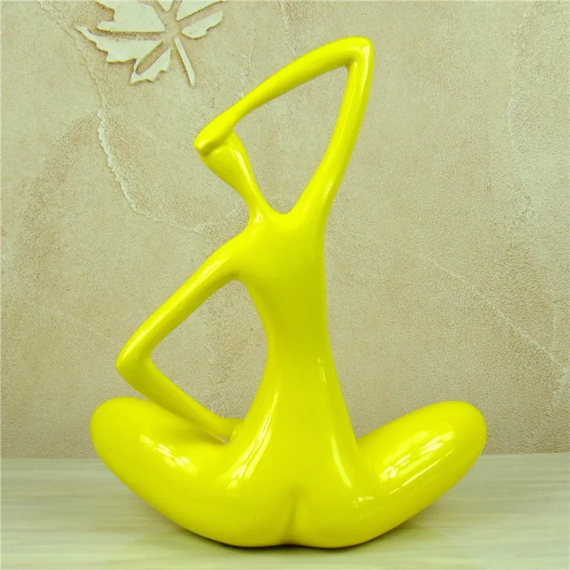 Imagem -06 - Handmade Resina Figura para Home Decor Abstrato Yoga Pose Estatueta Feminina Modelo nu Figura Retrato Novidade Estátua Arte e Artesanato Adorno